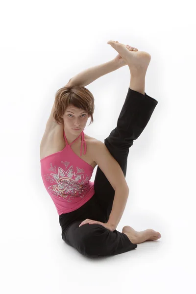 Yoga exercising — Stock Photo, Image
