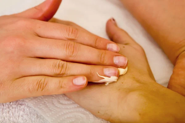 Taking care of hands and nails — Stock Photo, Image