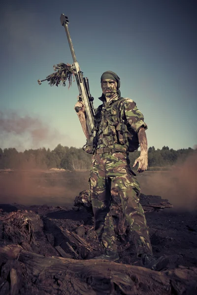 Forças especiais soldado — Fotografia de Stock