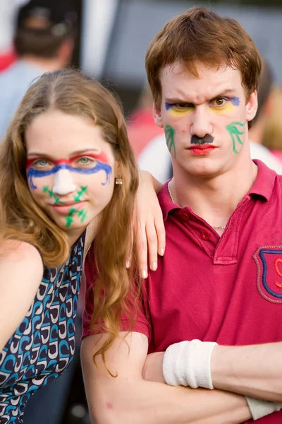 Couple at fastival — Stock Photo, Image