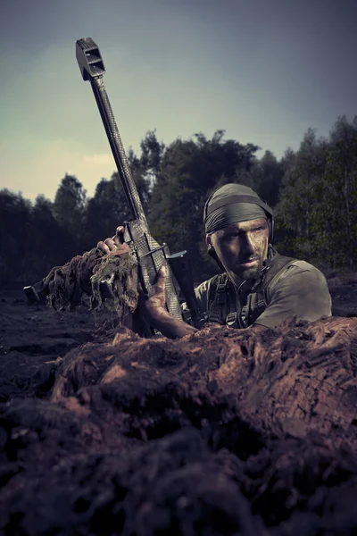 Soldado de las fuerzas especiales — Foto de Stock