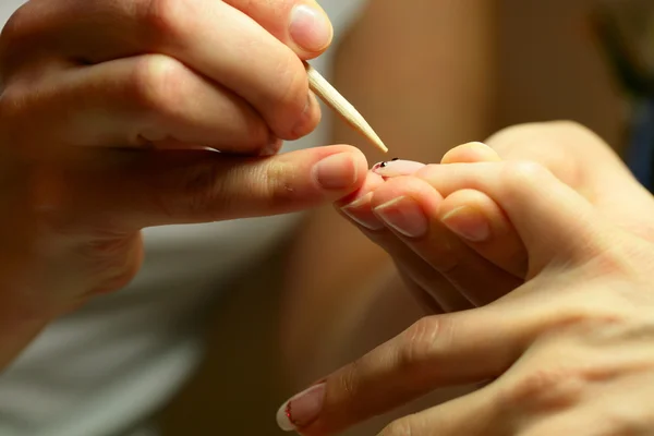 Making nails - work close up — Stock Photo, Image