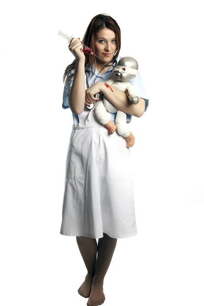 Old style nurse — Stock Photo, Image