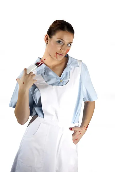 Old style nurse — Stock Photo, Image