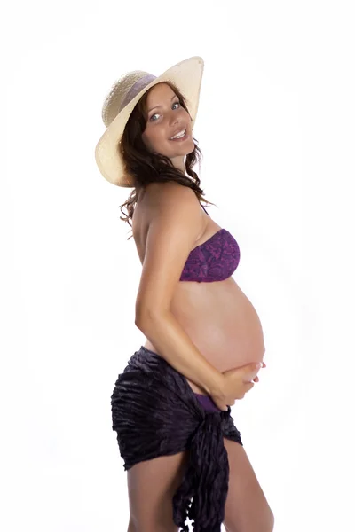 Gravid dame - Stock-foto