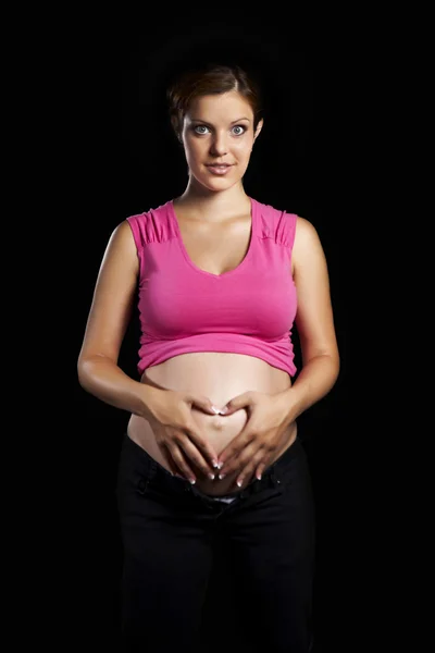 Pregnant lady — Stock Photo, Image