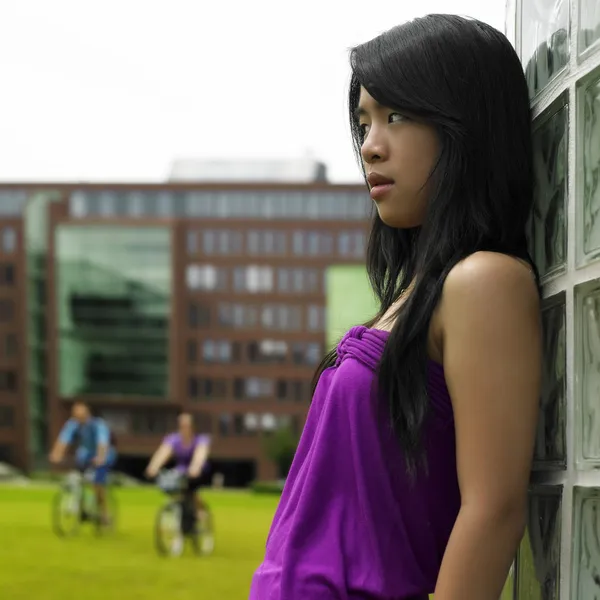 Asijské teen dáma — Stock fotografie