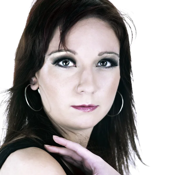 Lady posing in studio for portrait — Stock Photo, Image