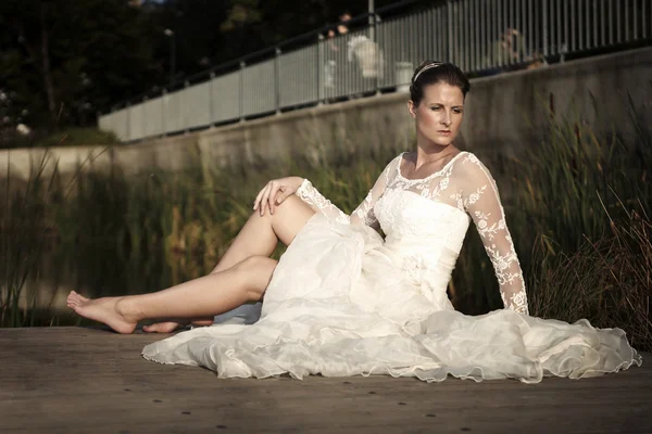 Lady in bridal — Stock Photo, Image