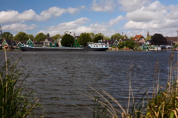 Netherlands - village by the channel — Stock Photo, Image