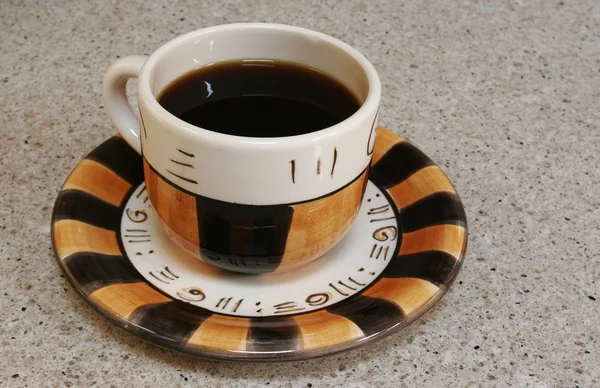 페인트 컵에 커피 — 스톡 사진
