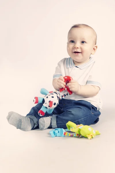 Kid playing in the studio — Stock Photo, Image