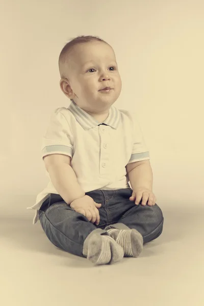 Baby posing in the studio — Stock Photo, Image