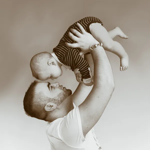 Far och son — Stockfoto