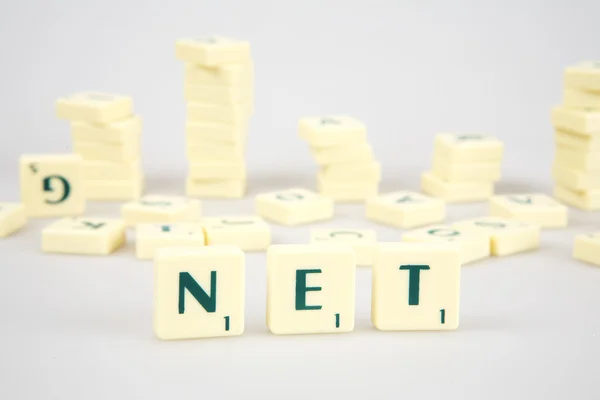 用单词"net 的多维数据集" — 图库照片