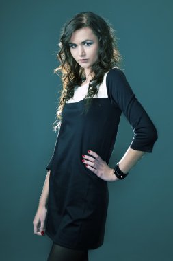 kız portre Studio poz