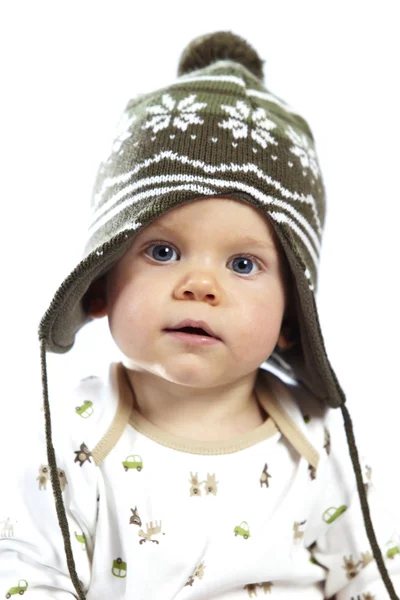 Little boy playing in studio — Stock Photo, Image