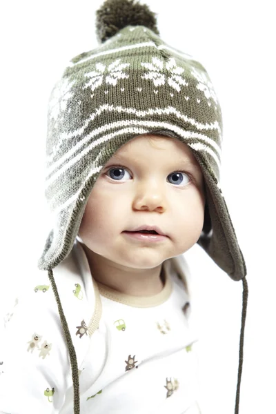 Little boy playing in studio — Stock Photo, Image