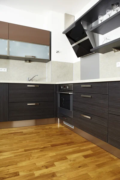 Moderní kuchyně interiér — Stock fotografie