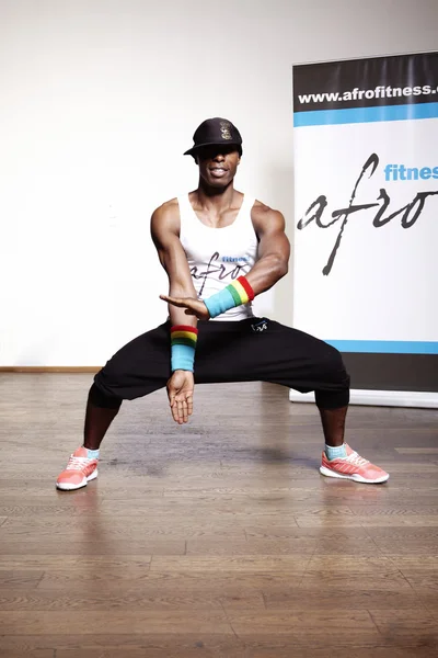 Zwart lichaam met veel van de spieren — Stockfoto