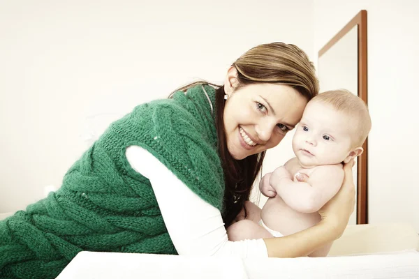 Nice woman and her son — Stock Photo, Image