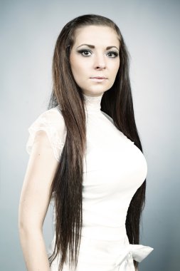 güzel kız beyaz Konfeksiyon