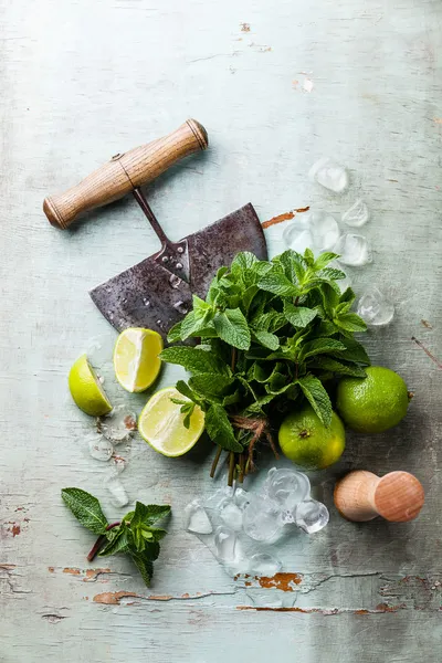 Ingredients for mojitos