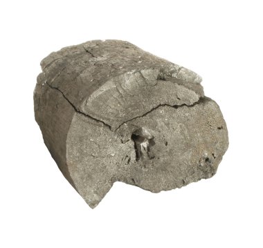 kömür beyaz arkaplanda izole edildi