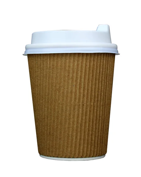 Hem Papper Kaffekoppar Isolerad Vit Bakgrund — Stockfoto