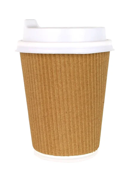 Avhämtning Kaffekopp Isolerad Vit Bakgrund — Stockfoto