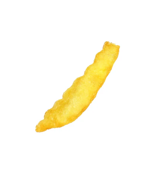 Een Stapel Van Franse Frietjes Geïsoleerd Witte Achtergrond — Stockfoto