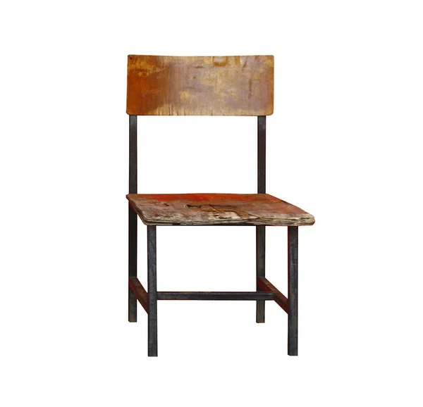 Krzesło Drewniane Białym Tle — Zdjęcie stockowe