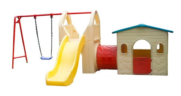 Colorful Playground Children Isolated White Background — Stock Photo, Image