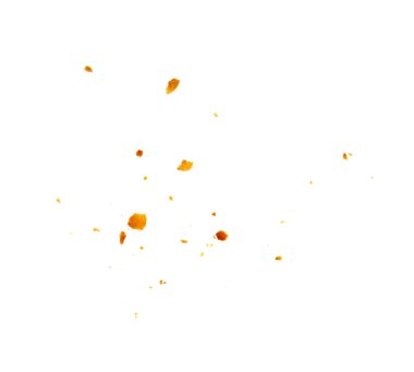 Beyaz arkaplanda çerez kırıntıları 