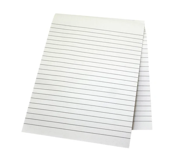 線の背景を持つ紙シートノート — ストック写真