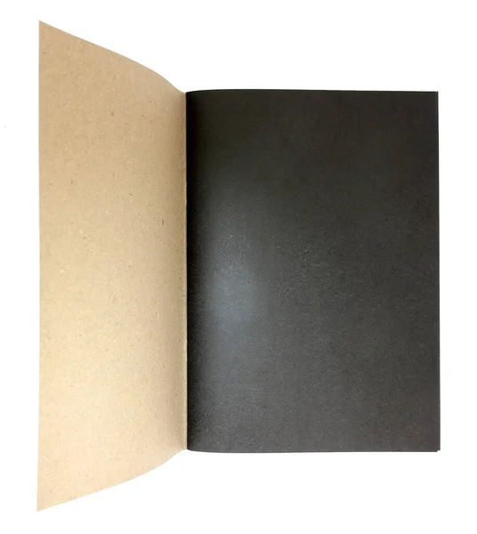 黑色纹理纸背景空白正方形书 — 图库照片