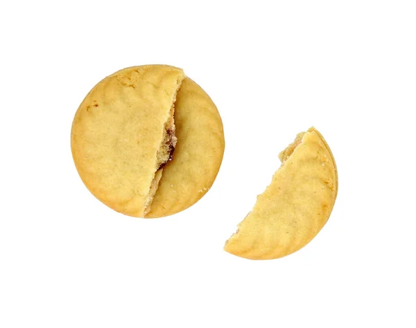 Chocolate Chip Cookie Isolated White Background Clipping Path — Stock Photo, Image