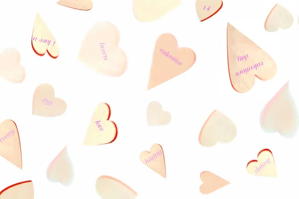 Corações Voando Rodopiar Para Projeto Dos Namorados Dia Dos Namorados — Fotografia de Stock