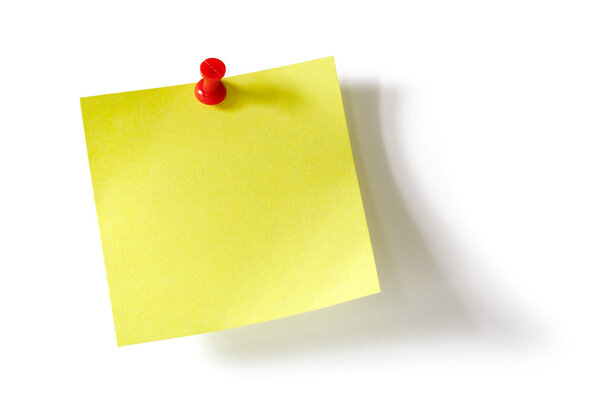 Желтая липкая нота
