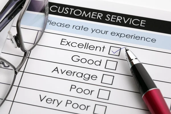 Customer service satisfaction survey — Stock Photo, Image