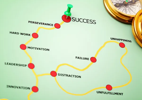 O caminho para o sucesso — Fotografia de Stock