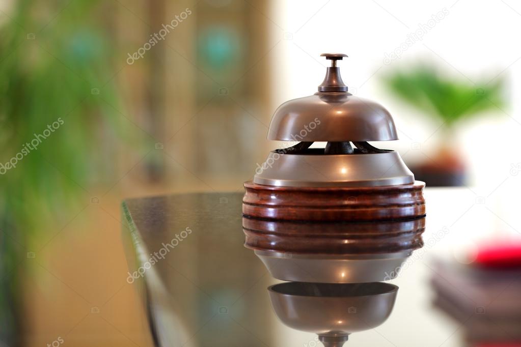 Hotel reception service bell