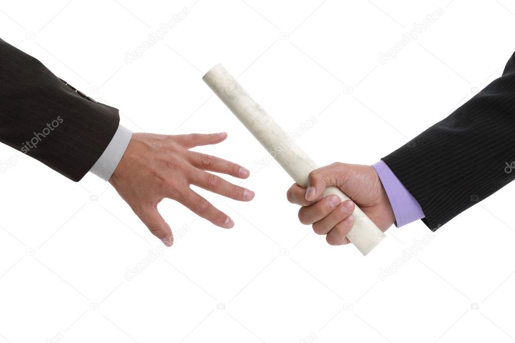 Passing the baton — Stock Photo © BrianAJackson 24507627