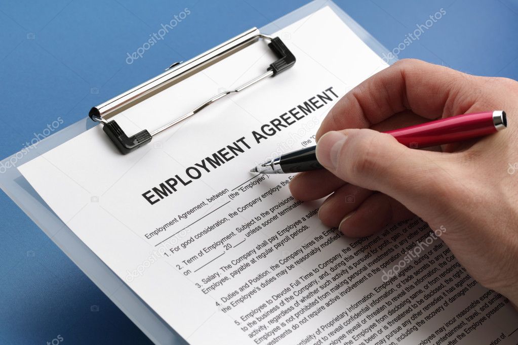 Employment agreement contract