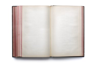 boş açık ciltli kitap