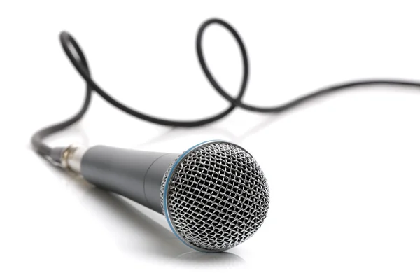 Microphone and cable — Stock Photo, Image