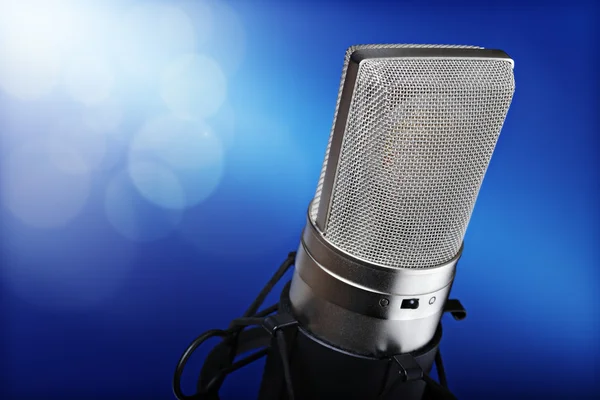 Microphone on stage — Stock Photo, Image