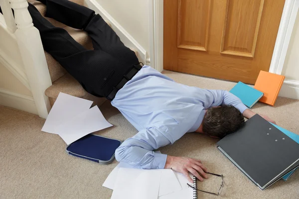 Falling down the stairs — Stock Photo, Image