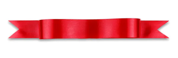 Red ribbon banner — Stock Photo, Image