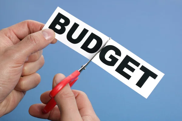 Budgetnedskärningar — Stockfoto